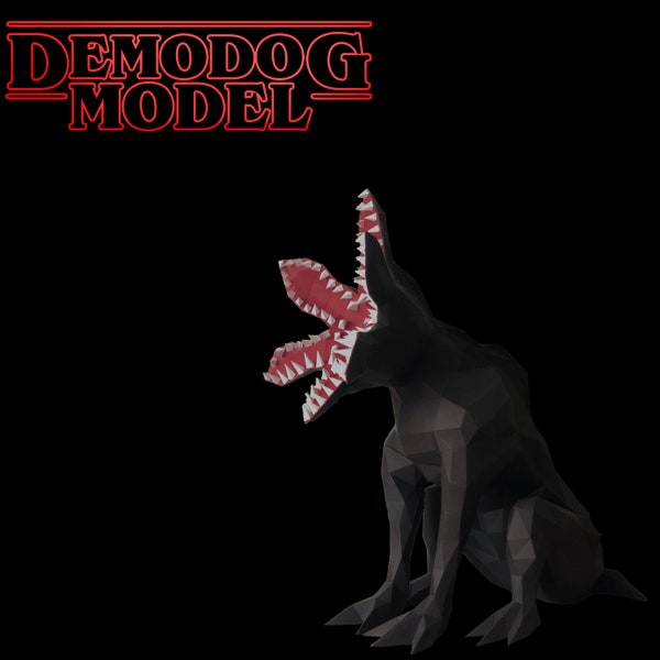 Demodog, Stranger Things, Make your own Demodog, Demogorgon, Paper Model, Pepakura, Pattern