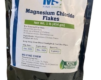 Magnesium Chloride Flakes - Bath Salt - 1LB