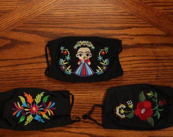 Broderad mexikansk mask