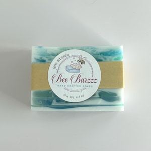 Handmade Bali Breeze Soap Bar – Ocean-Inspired Scent – Artisan Glycerin Soap with Shea Butter & Aloe – 4.5 oz