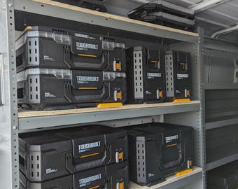 ToughBuilt Stacktech mounting cleats. Mount Stacktech cases to your van or ute