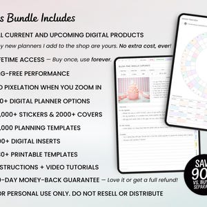 Digital Planner 2026 for GoodNotes iPad Android Notability | Entire Shop Bundle image 2