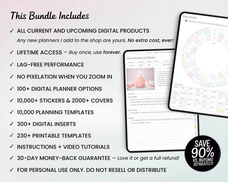 Digital Planner 2026 for GoodNotes iPad Android Notability | Entire Shop Bundle image 2