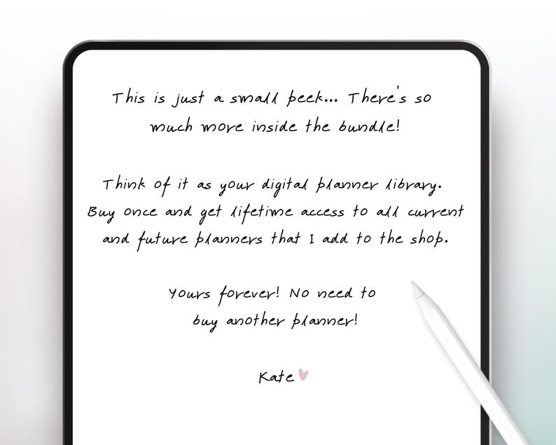 Digital Planner 2026 for GoodNotes iPad Android Notability | Entire Shop Bundle image 9