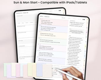 All-in-One Undated Digital Planner | Hyperlinked Life Planner (PDF Download)