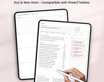 Digital Goal Planner for Goodnotes, iPad, Android (Digital Download)