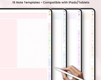 Digital Cornell Notebook, Goodnotes Compatible, 16 Note Templates (Digital Download)
