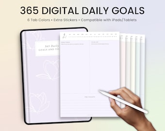 Digital Daily Planner, iPad Planner, Goodnotes Planner, Daily Life Planner, Goodnotes Notability Template, Goal Planner, Daily Schedule