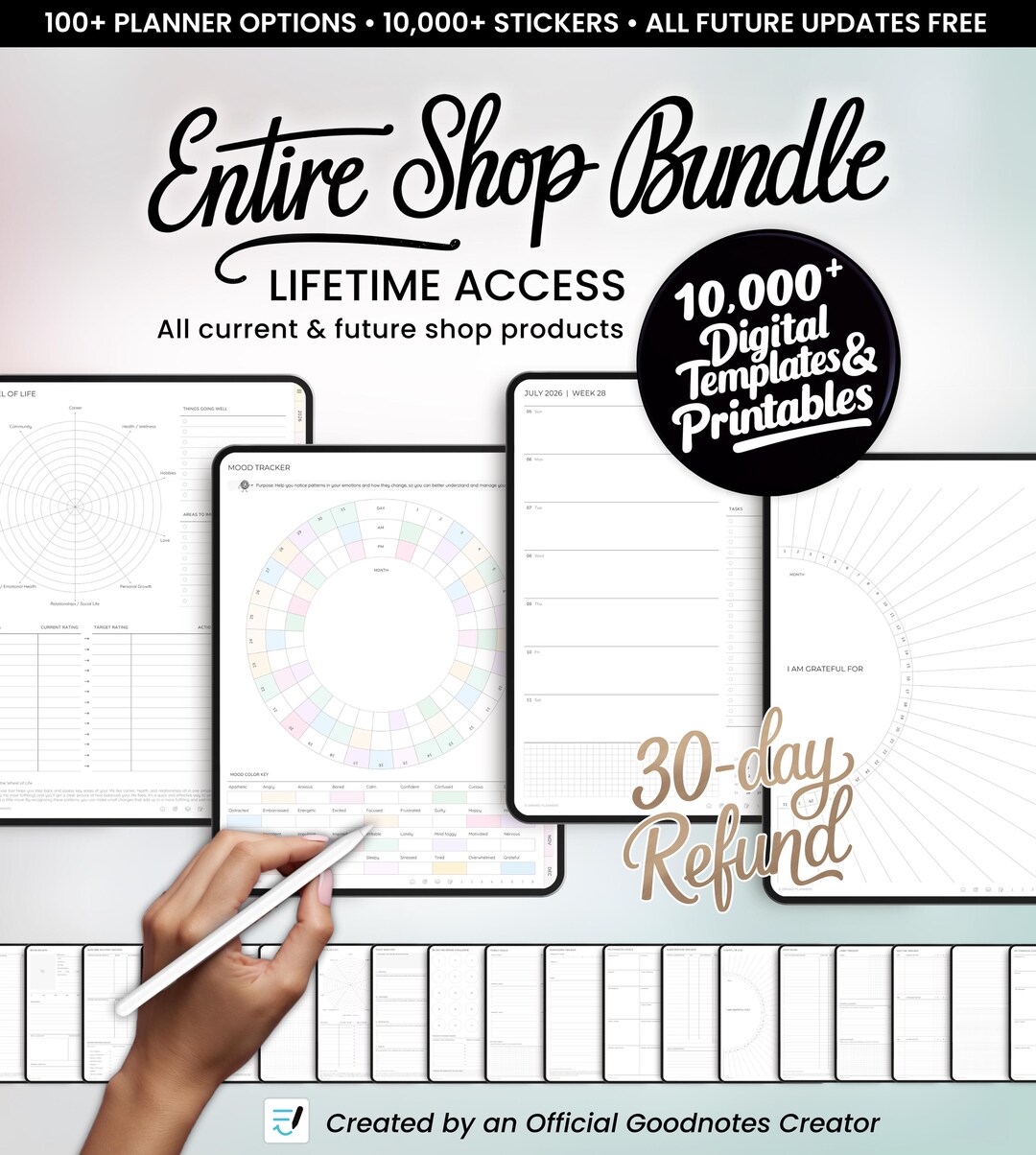 Digital Planner 2026 Entire Shop Bundle for GoodNotes iPad Android ...