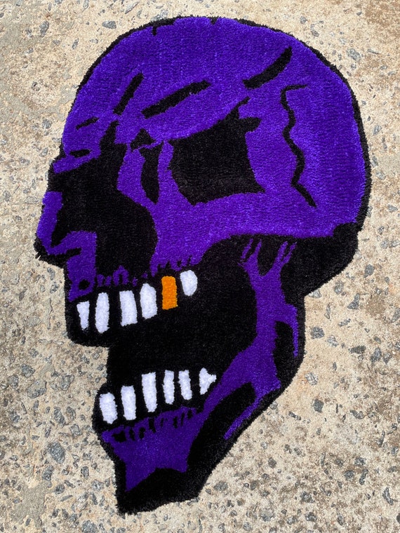 Skull Rug 100% Acrylic Rug - Etsy