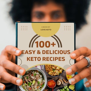 Keto Kitchen Pack: 100 Simple Recipes, Planner, Low Carb Guide Print at Home image 1