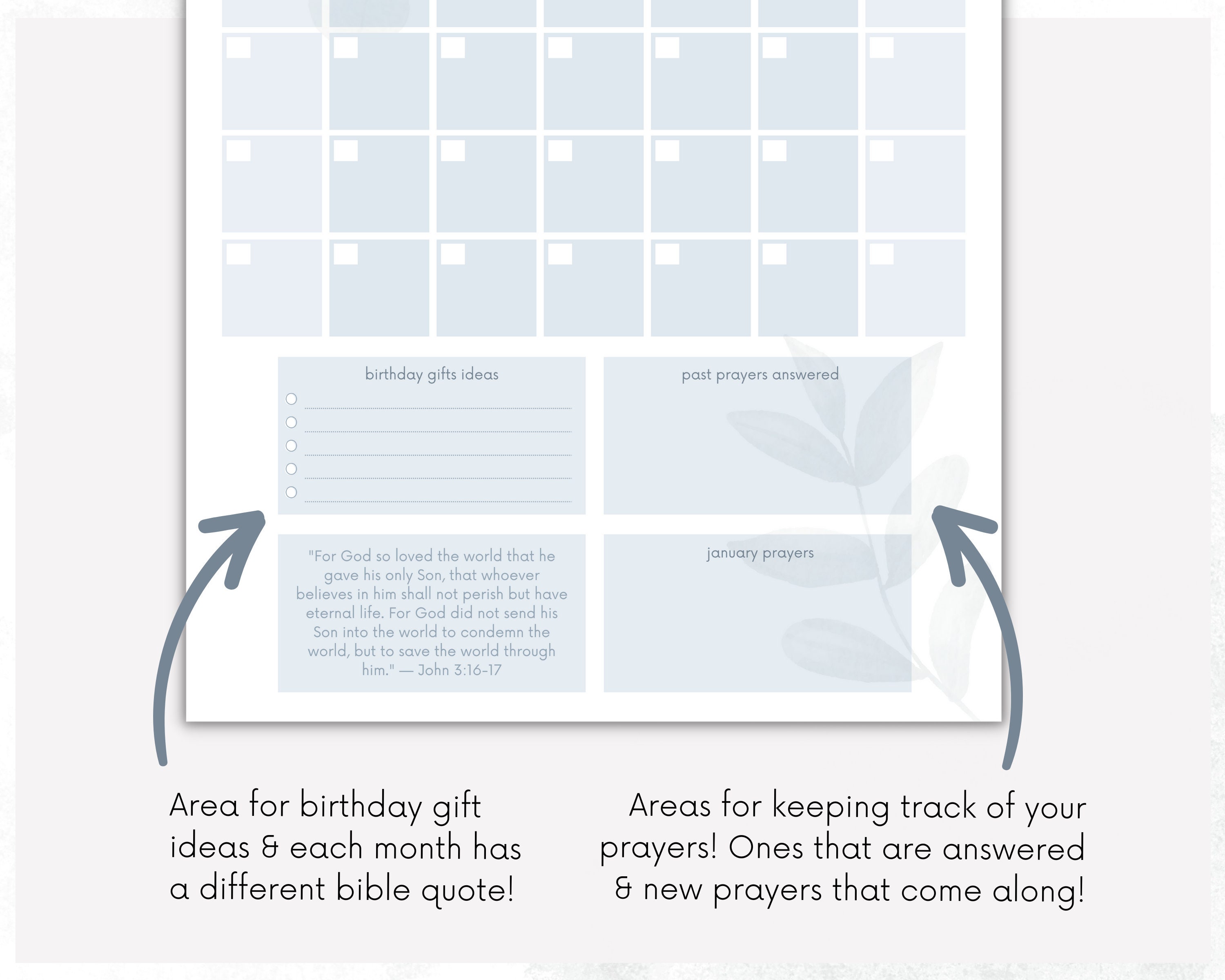 Christian Planner Printable, Printable Calendar, Calendar Printable ...