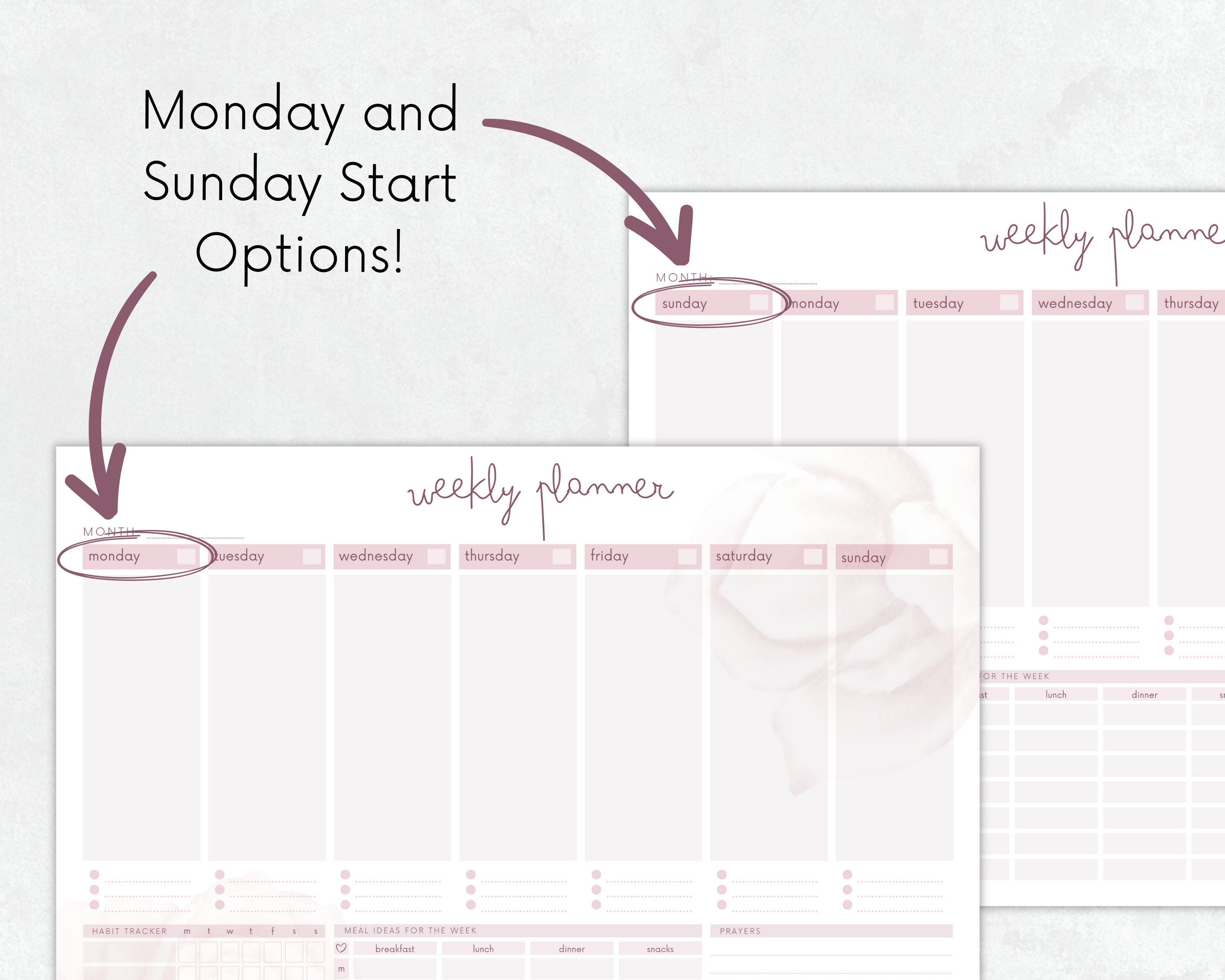 Christian Planner Printable, Printable Calendar, Calendar Printable ...