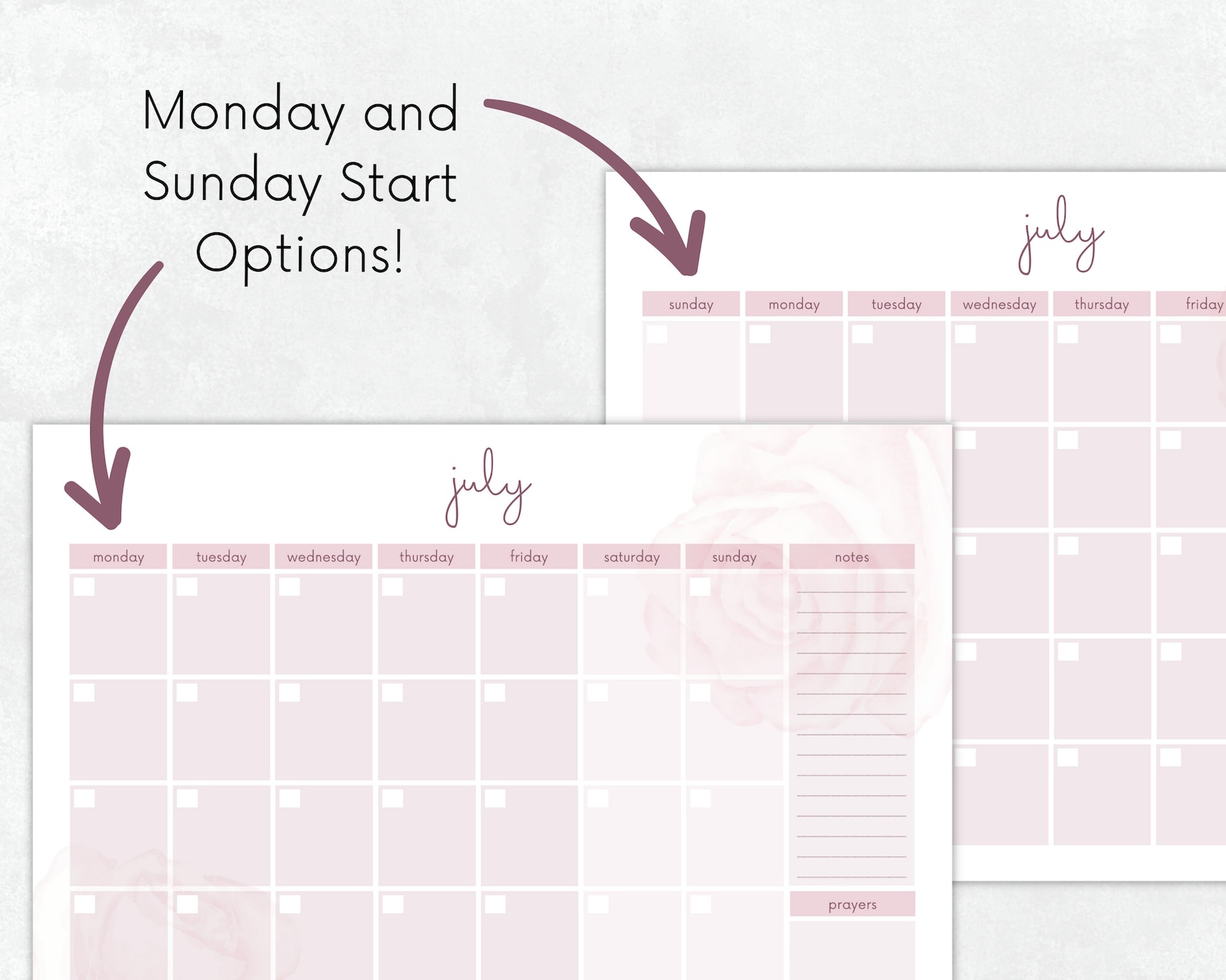 Christian Planner Printable Printable Calendar Calendar - Etsy