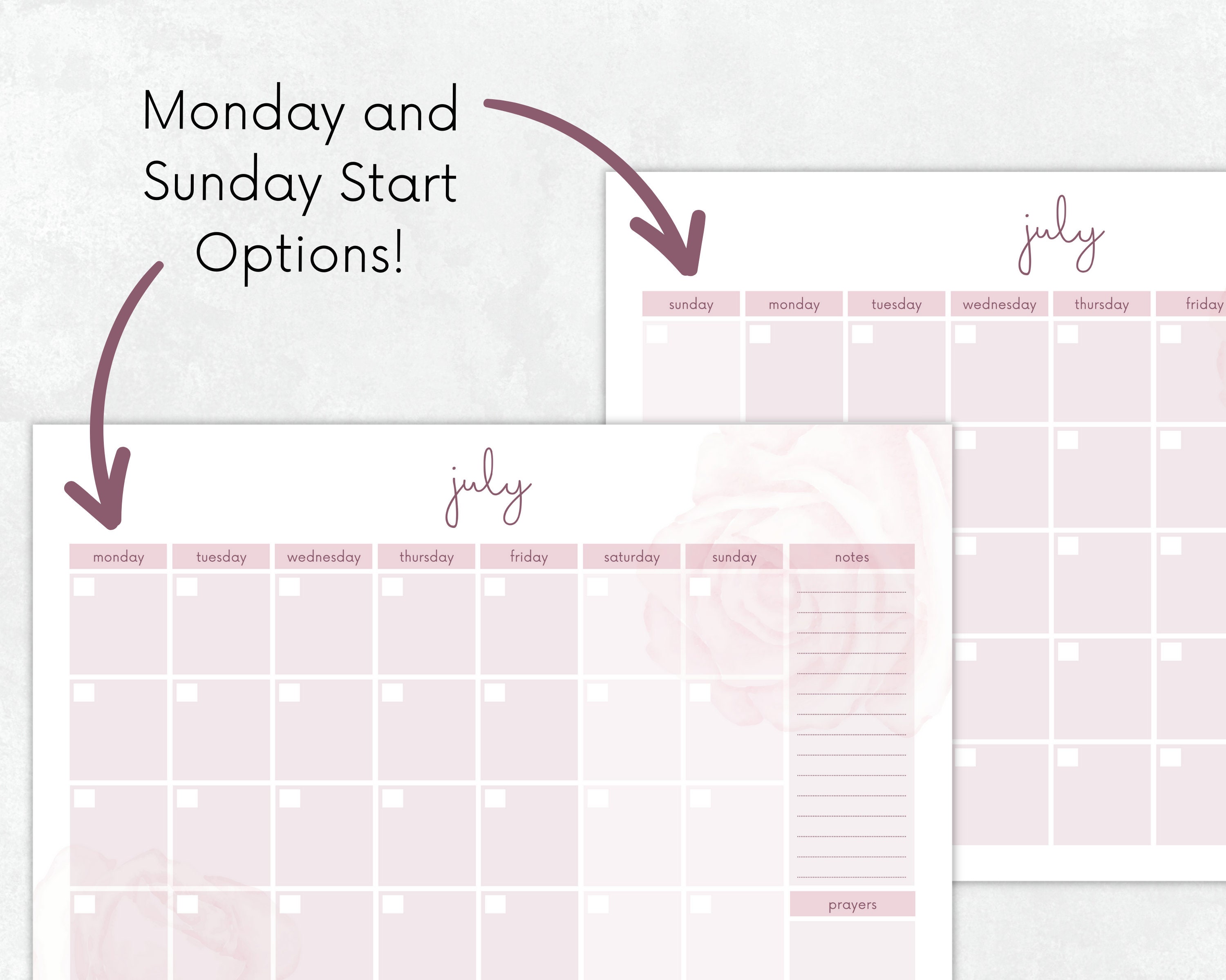 Christian Planner Printable Printable Calendar Calendar - Etsy