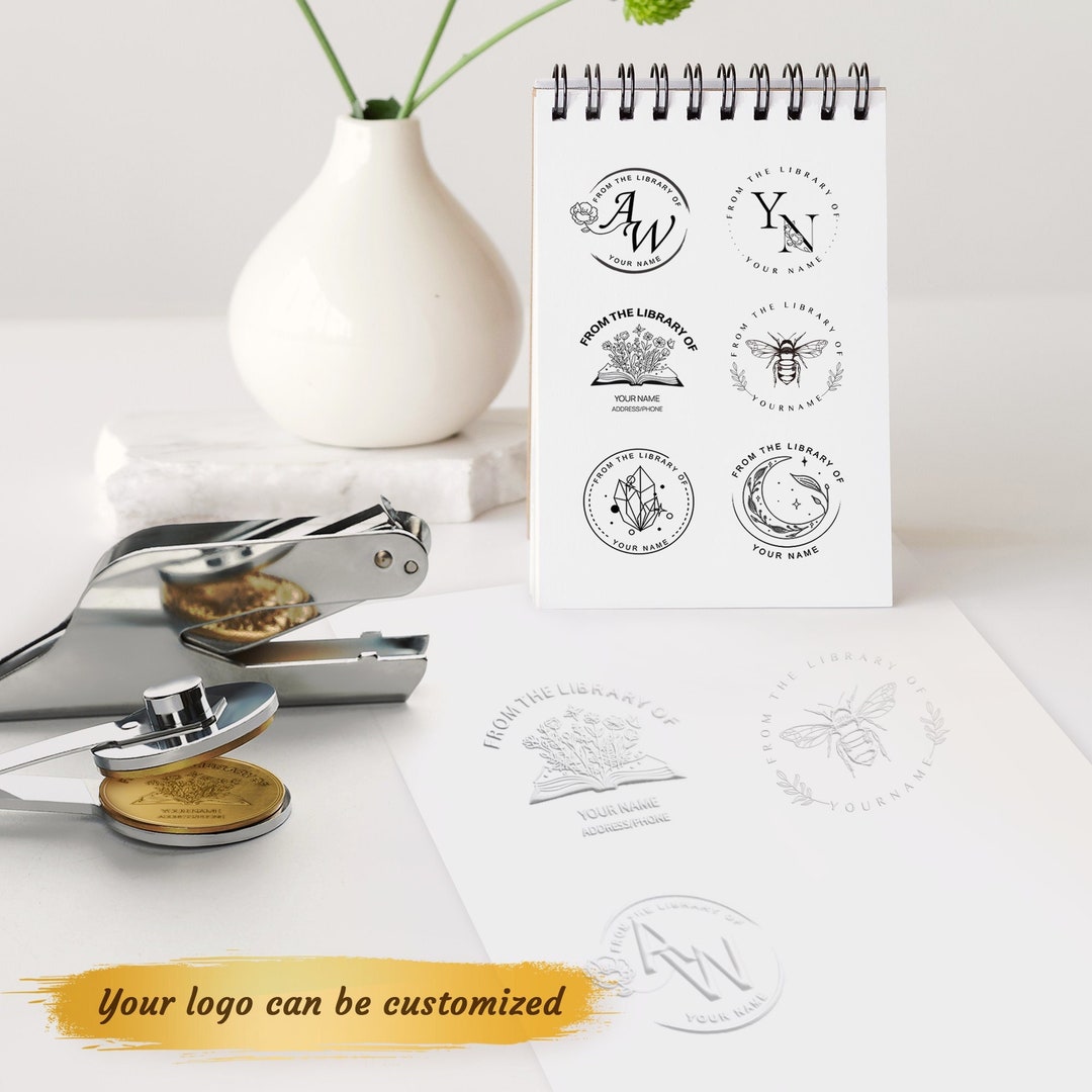 Book Embosser Personalized Custom Library Embosser Book Embosser Stamp