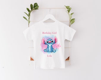 Personalised Stitch Birthday T-shirt