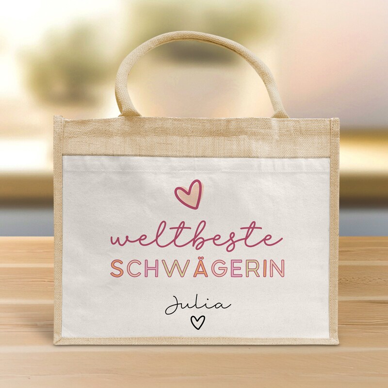 Keramik Tasse 'Weltliebste Schwägerin' - Personalisierbar Mit Namen, 300 Ml, Spülmaschinenfest