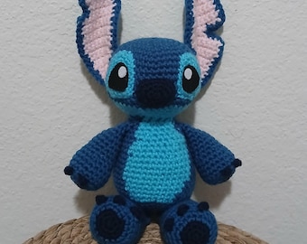 Blue alien plush
