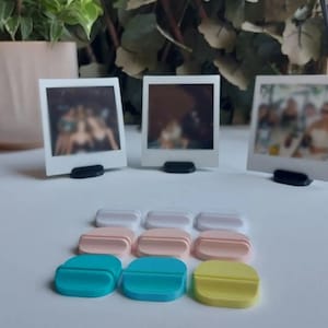 Set von Polaroid-Ständern, 3D-gedrucktes Design, verschiedene Farben, Kamerastativhalter, Fotoanzeige