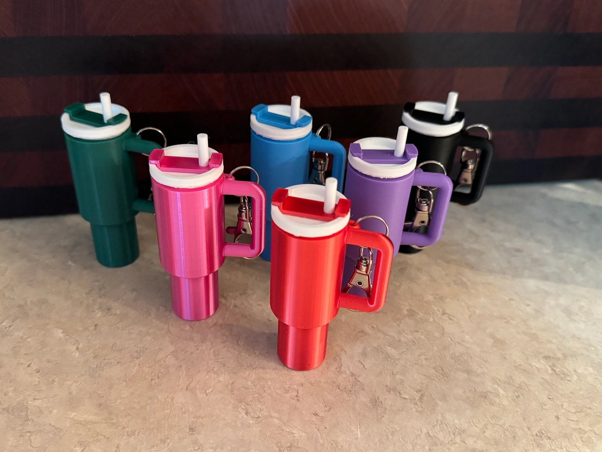 Stanley Inspired Tumbler Keychain: Miniature Cup Replica