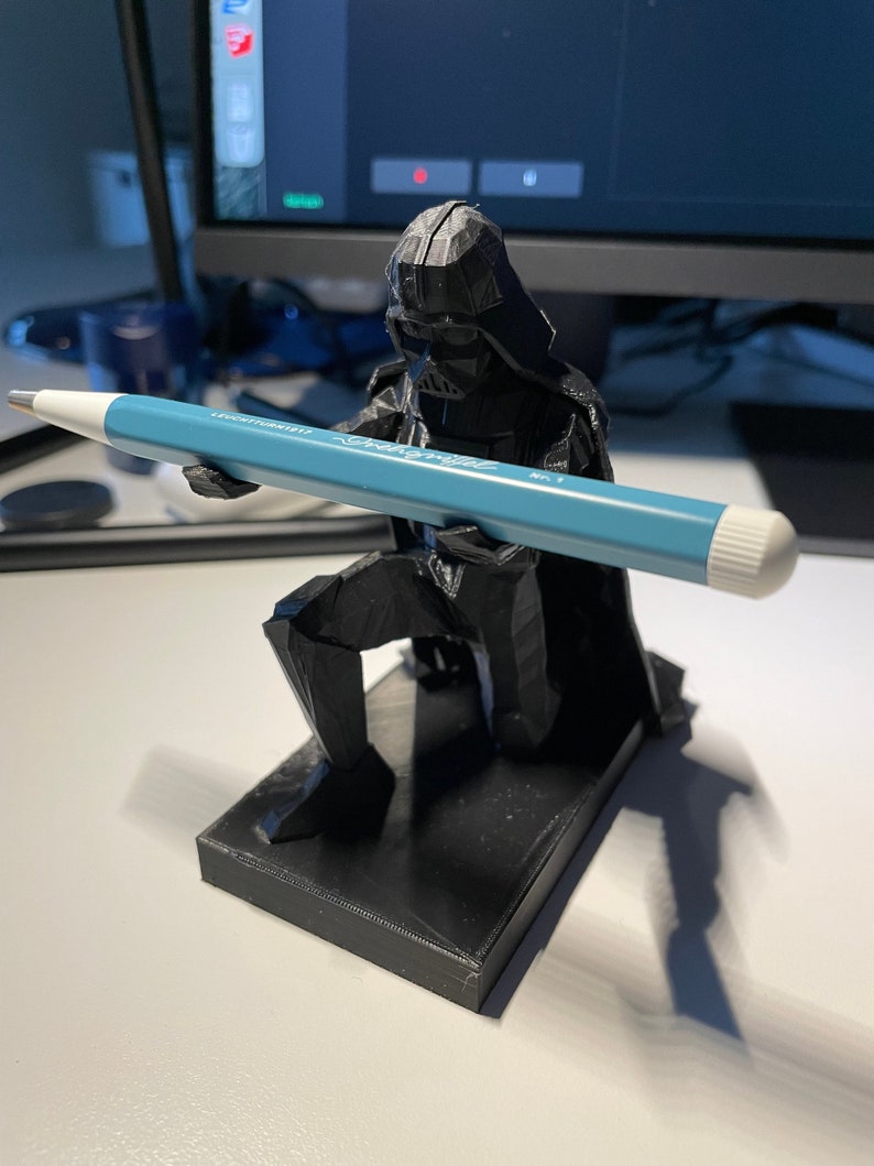 Darth Vader Pen or Vape Holder Star Wars Desk Organizer Office Accessory Decor Geeky Gift 3D Printed Gift Pen Stand Printable image 3