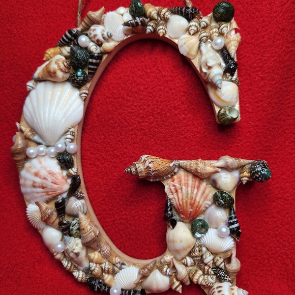 Shell Letters/ Wedding Gift/Beach Decor/  Beach home Decor/Shells