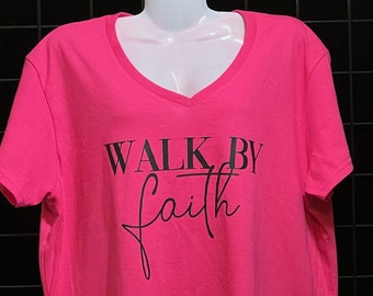 Walk By Faith Made-to-Order CREW NECK T-Shirt