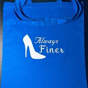 Zeta Phi Beta &quot;Always Finer&quot; Canvas Tote Bag