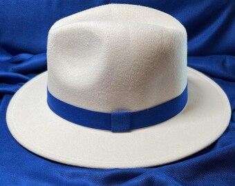 Winter White Fedora with Winter White Interior