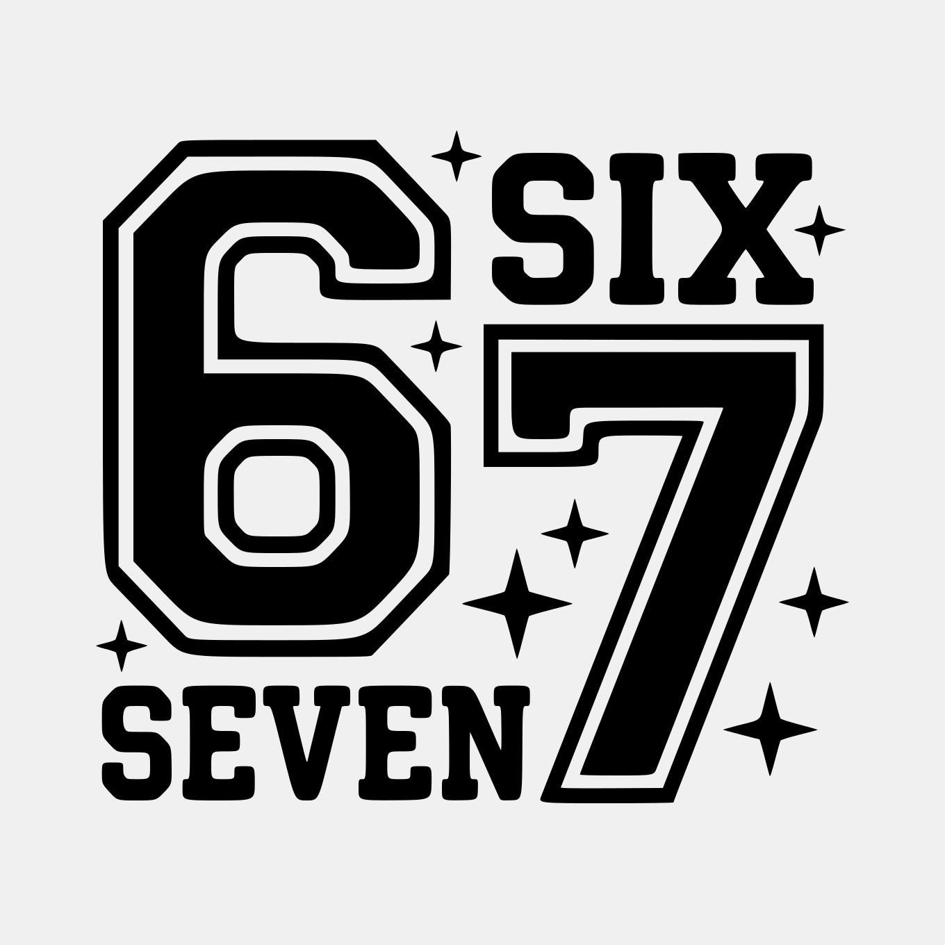 Number 67 SVG PNG: Bold Collegiate Design for T-shirt Design (digital ...