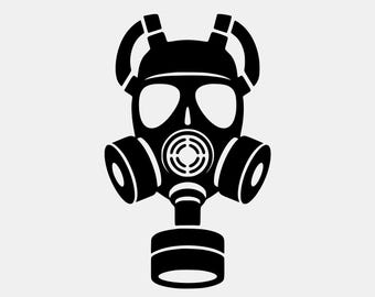Gas Mask SVG Bundle, Industrial Clipart (Digital Download)