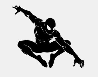 Spider-Man Silhouette SVG, Superhero Clipart (Digital Download)