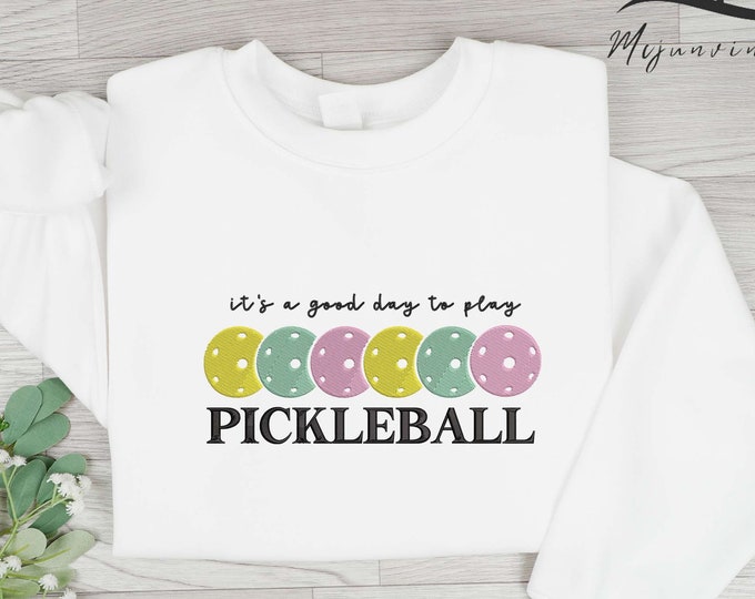 Embroidered Pickleball Shirt, Sport Graphic Tees, Pickleball Gifts, Sport Shirt, Pickleball Shirt for Women, Gift for Her, Sport Outfit
