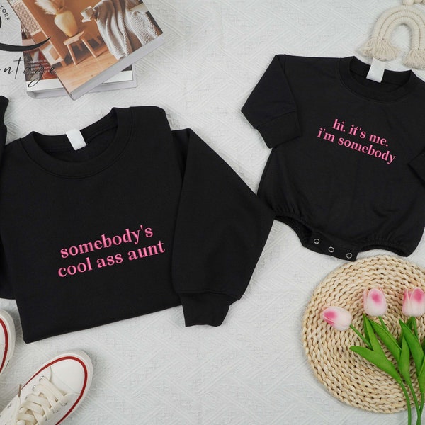 Embroidered Best Auntie Shirt, Aunt and Me Outfit, Aunt and Niece Matching Set, Matching Aunt and Niece, Auntie Shirt, Aunt and Nephew Shirt