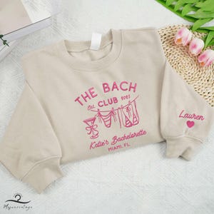 Embroidered The Beach Bachelorette Sweatshirt, Martini Girl Trip Shirts, Beach Bach Party T-shirt, Camp Bride Shirt, Girl Trip Weekends Tee.