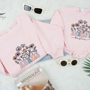 Auntie and Auntie&#39;s Bestie Sweatshirt, Auntie Me Sweatshirt, Aunt Sweatshirt, Aunt Niece Hoodie, Best Gifts for Aunt, Aunt Nephew Matching.