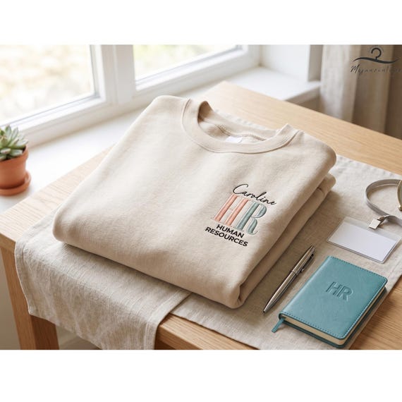 Embroidered Custom Human Resources Sweatshirt, Personalized HR Shirt, Administrative Gift, Hr Squad Shirt, Coworker Gift, HR Manager Shirt