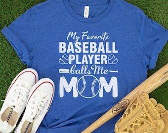 Honkbal Mom Shirt, Mijn favoriete honkbalspeler noemt me Mom Shirt, Game Day Shirt, Cadeau voor mama, Sports Mom Shirt, Baseball Mom Life