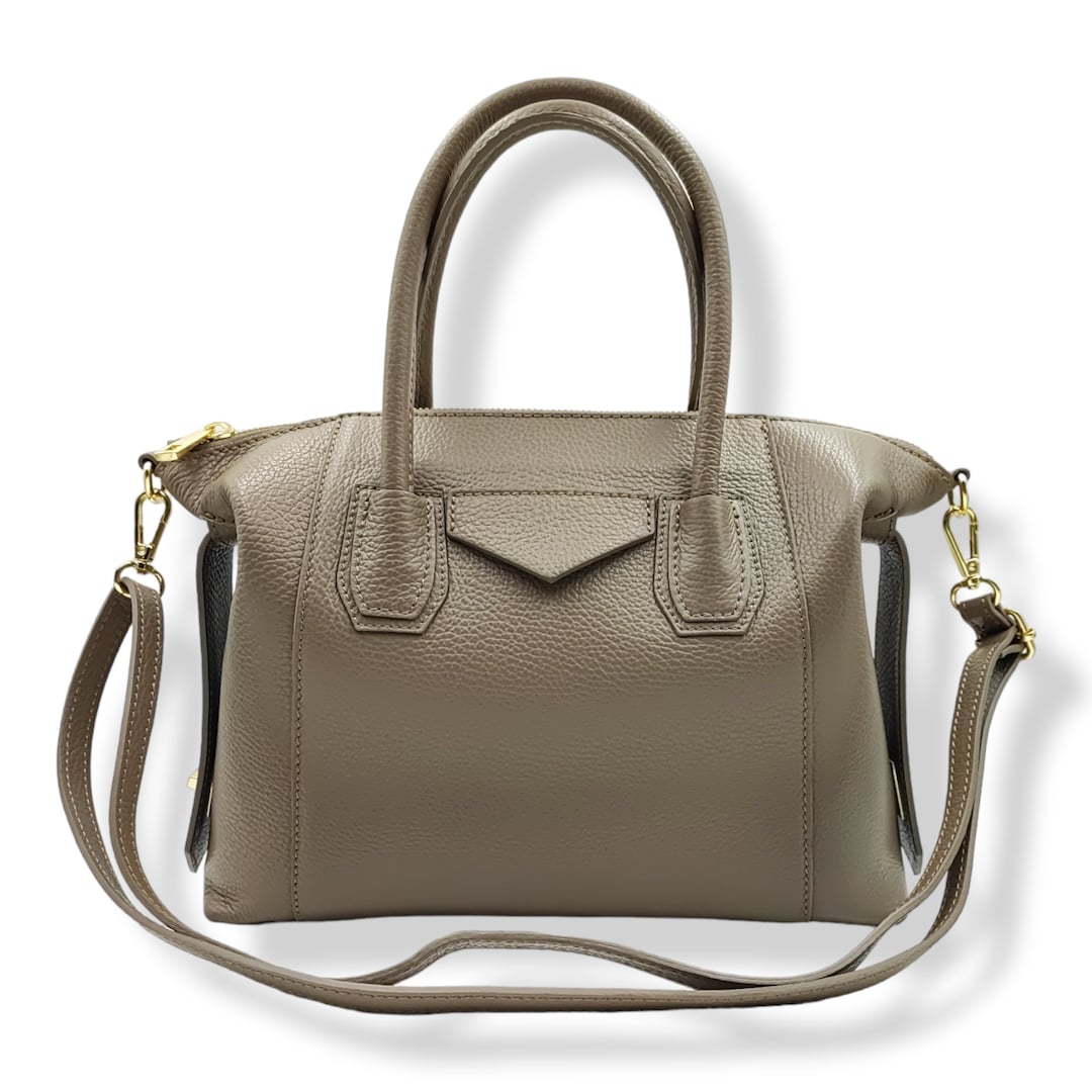 Fashion Women Top Handle Leather Handbag Italian High Quality Genuine