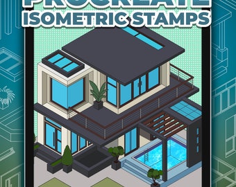 Architectural Charm: 70+ House Exterior Brush Stamps for Procreate | INSTANT DOWNLOAD