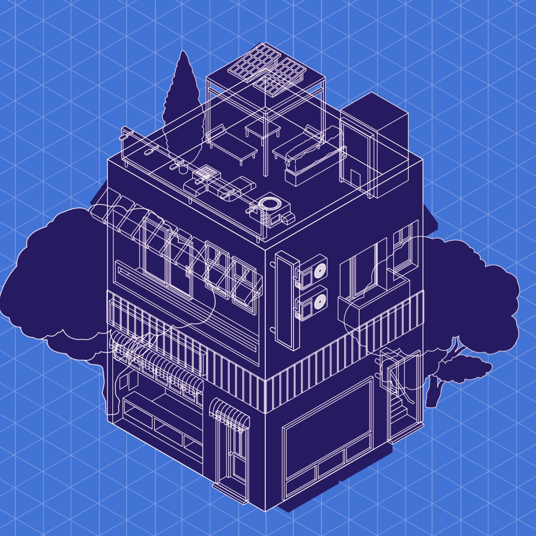 60+ Isometric Building Brush Stamp for Procreate | INSTANT DOWNLOAD - Etsy