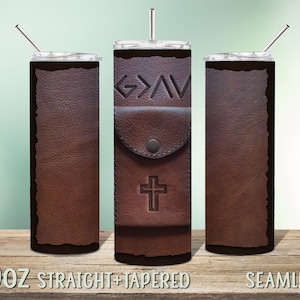Gott ist größer als ... Christian Tumbler Sublimation Design für 20 Unzen Skinny Tumbler, Instant Download Seamless PNG, Bibelvers 0025