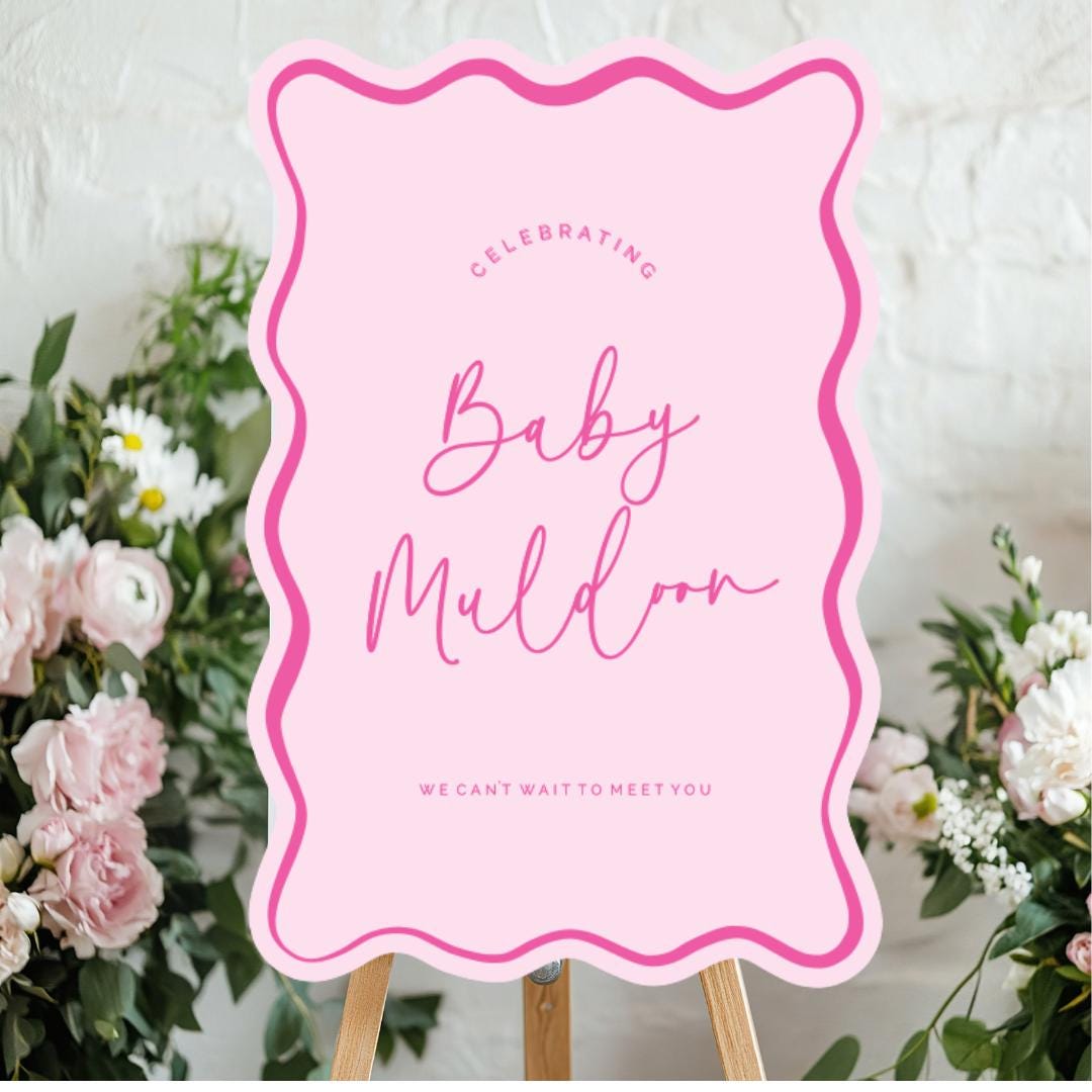 Baby Shower Welcome Sign DIGITAL FILE ONLY - Etsy
