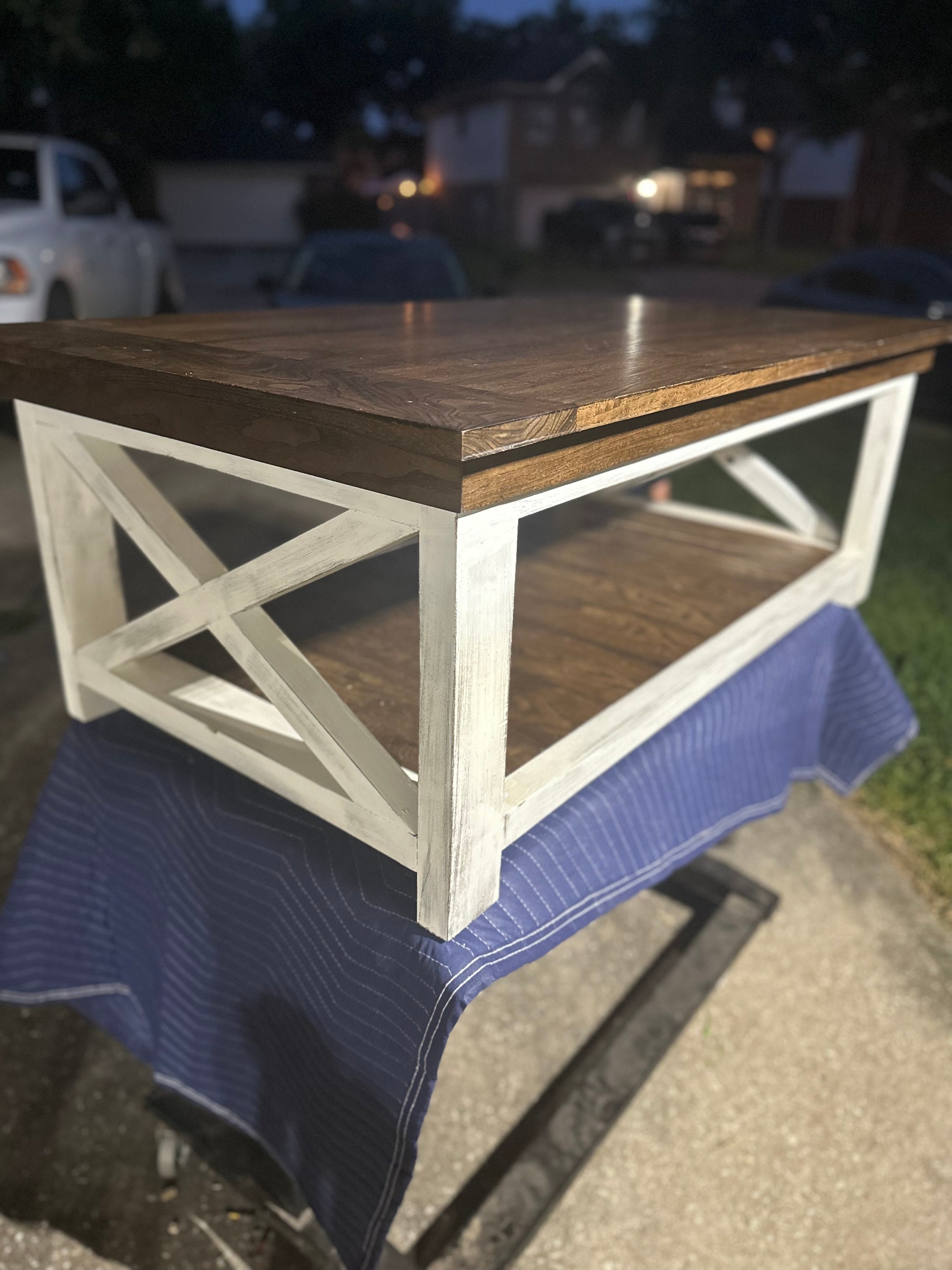 Custom Concealment Coffee Table Made From Ash Etsy
