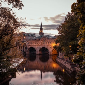 Bath at sunset