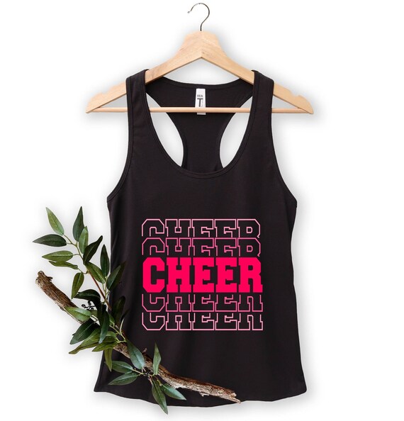 Cheer Tank Top Cheerleading Mom Tanks Top Cheerleader Gift Etsy
