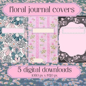 Floral Journal Covers