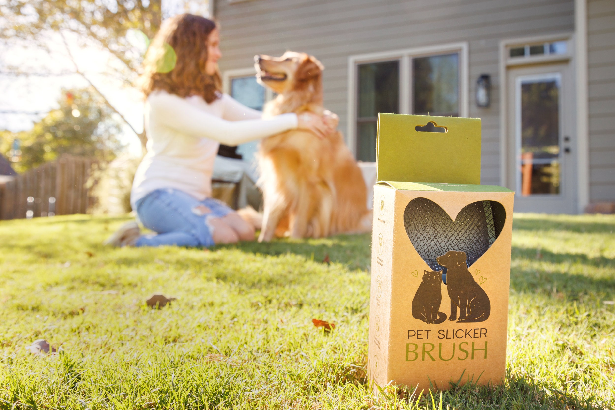 Flying Pawfect Grooming Brush Coral Brush Dog Grooming Brush Large Pet