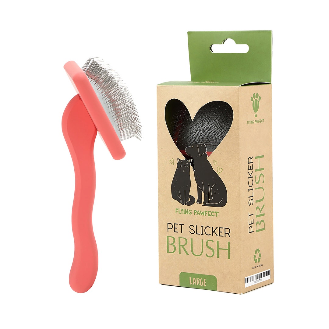 Flying Pawfect Grooming Brush Coral Brush Dog Grooming Brush Large Pet